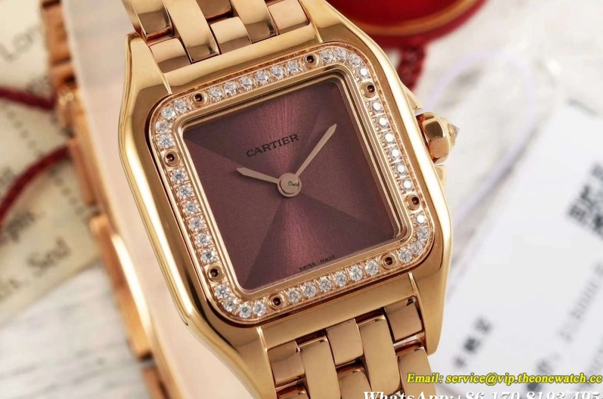 Dial Panthere Quartz RG AF Dia Secrete 22mm De RG Brown Ladies 0213